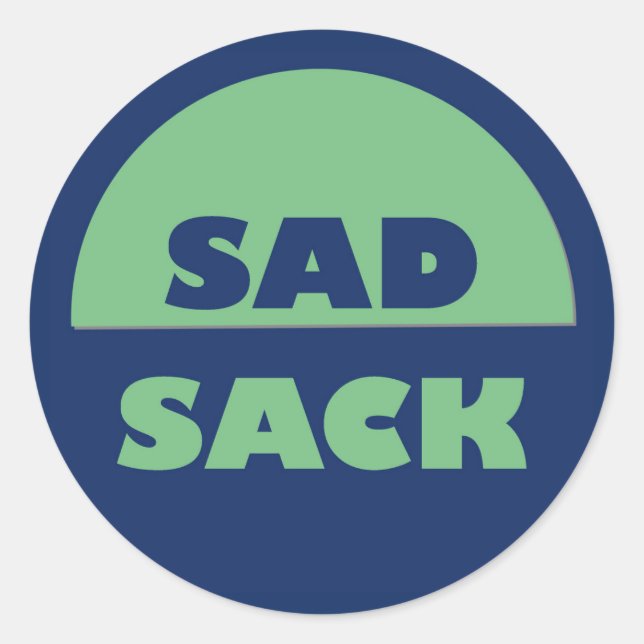 Pegatina Sad Sack (Anverso)