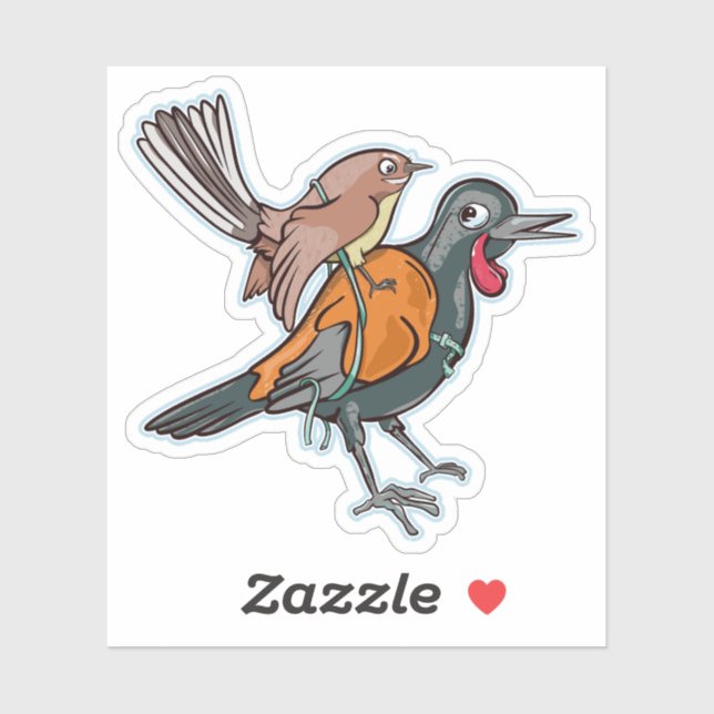 Pegatina Saddleback y fantasía (Hoja)