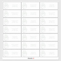 Sage Green Botanical Bridal Tea Guest Address