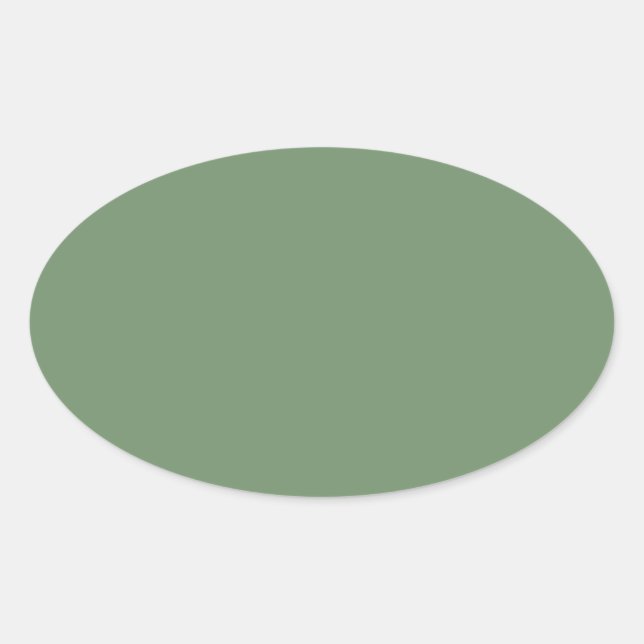 Pegatina Sage Green Oval (Anverso)