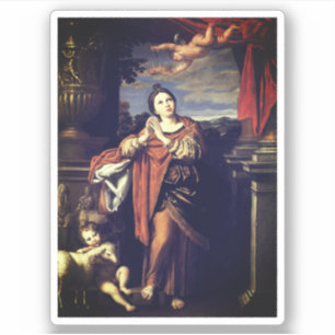Pegatina Saint Agnes por Domenichino (feat. 1620)