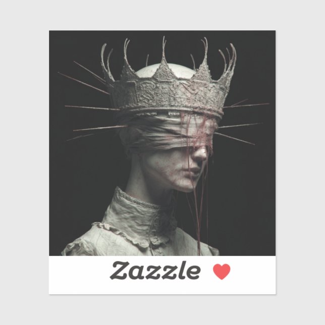 Pegatina Saint of the Unseen — Gothic Fine Art T-Shirt (Hoja)