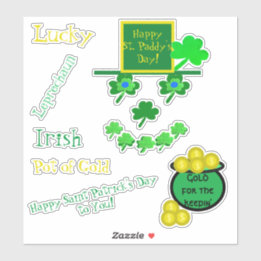 Pegatina Saint Patrick's Day Leprechaun Vinyl