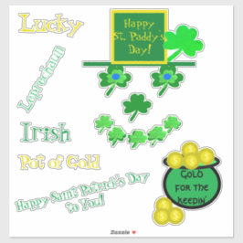 Pegatina Saint Patrick's Day Leprechaun Vinyl