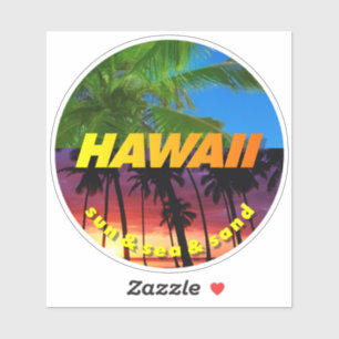 Pegatina Sal de arena marina de Hawaii