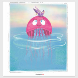 Pegatina Sala de amigos de mariposas Jellyfish