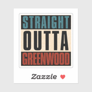Pegatina Salida directa Greenwood Indiana IN