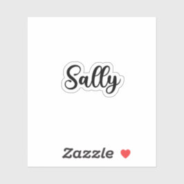 Pegatina Sally Name - Caligrafía manuscrita