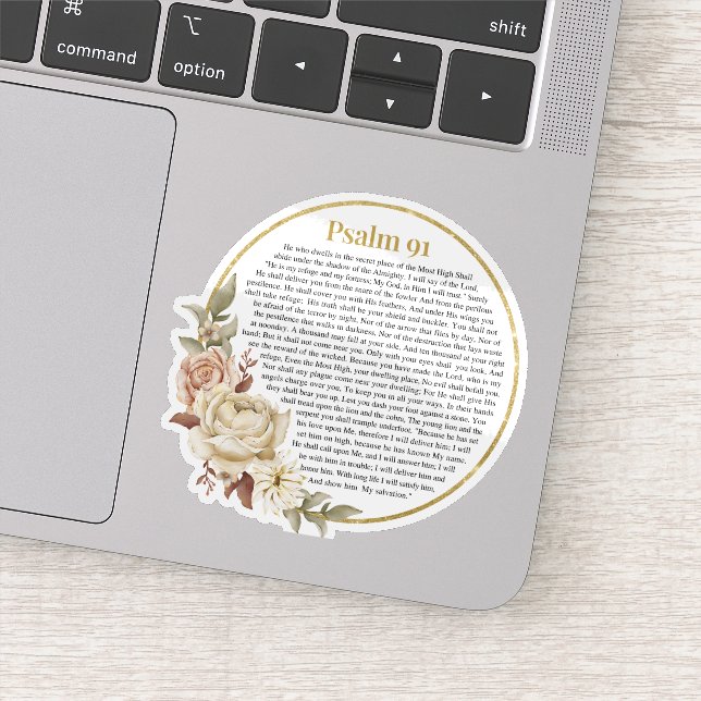 Pegatina Salmo 91 NKJV (Detalle)