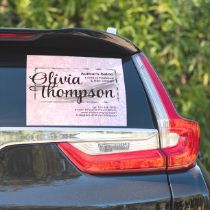 Pegatina Salón de belleza Pearl Silver