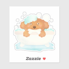 Pegatina Salon de Perro Grooming