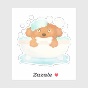 Pegatina Salon de Perro Grooming