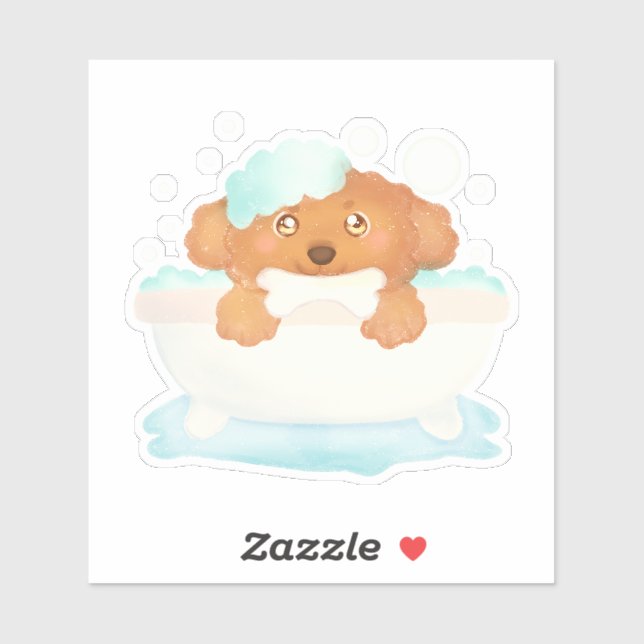 Pegatina Salon de Perro Grooming (Hoja)