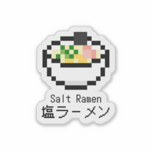 Pegatina Salt Ramen Retro Pixel Art