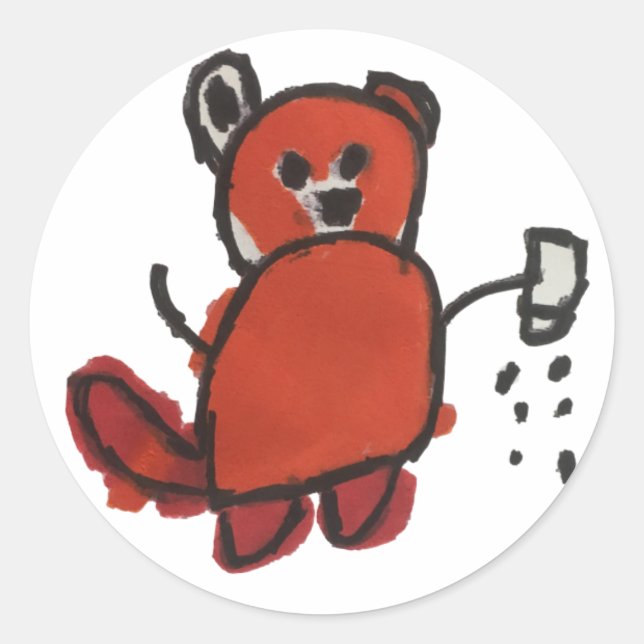 Pegatina Salty Red Panda (Anverso)