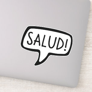 Pegatina ¡Salud! Breton Greeting Hello, Bretaña, Brezhoneg