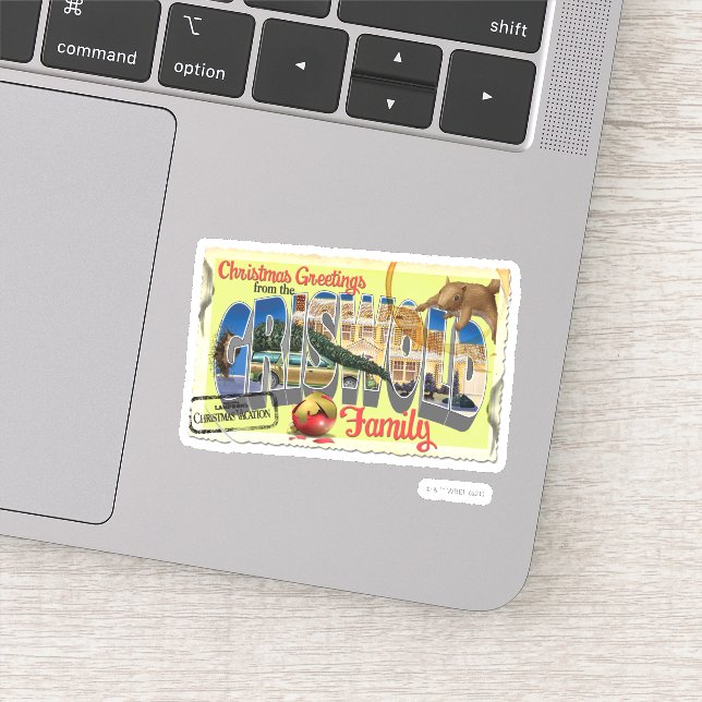 Pegatina Saludos navideños de la familia Griswold (Detalle)