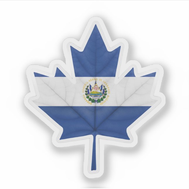 Pegatina Salvadoran-Canadian (Anverso)