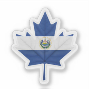 Pegatina Salvadoreño-Canadiense