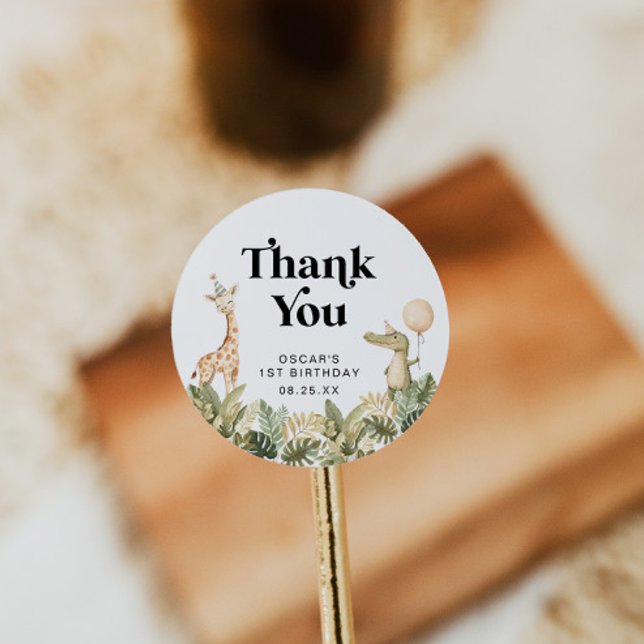 Pegatina salvaje de la primera ronda de cumpleaños (Subido por el creador)