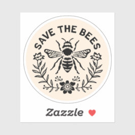 Pegatina Salvar a las abejas
