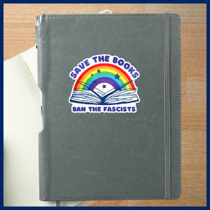 Pegatina Salven los libros y prohíben la anticensura fascis