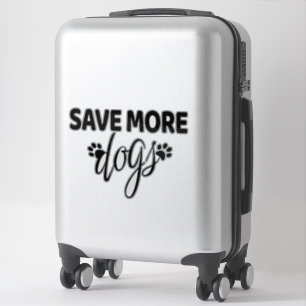 Pegatina Salven más perros - Rescate de perros