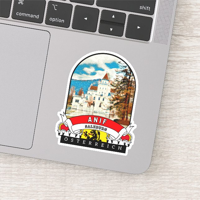 Pegatina Salzburg Anif Österreich Souvenir  (Detalle)