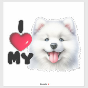 Pegatina Samoyed Squerido