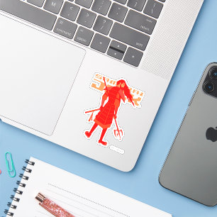 Pegatina Samurai Jack Red Warrior Graphic