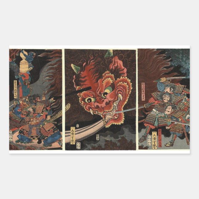 Pegatina SAMURAI JAPONÉS (Anverso)