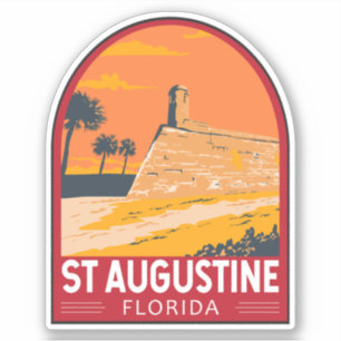 Pegatina San Agustín Florida Viaje de arte
