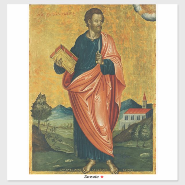 Pegatina San Bartolomé el Apóstol Bellas Artes (Hoja)
