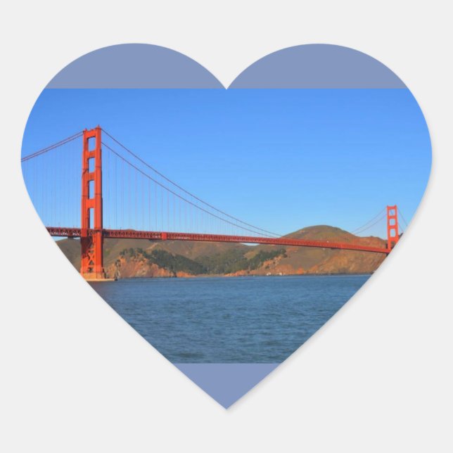 PEGATINA SAN FRANCISCO HEART (Anverso)