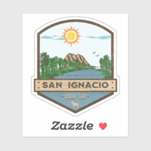 Pegatina San Ignacio Baja California Sur México