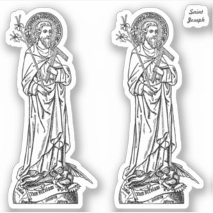 Pegatina San José, Patrono de la Iglesia (DT 01)