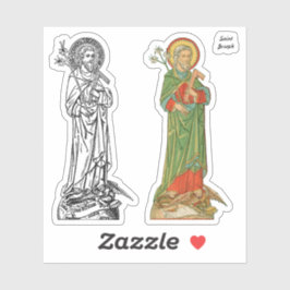 Pegatina San José, Protector de la Iglesia - 2 Diferentes