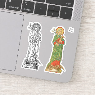 Pegatina San José, Protector de la Iglesia - 2 Diferentes
