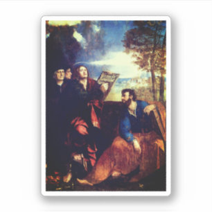 Pegatina San Juan y San Bartolomé (derecha) por Dosso Dossi