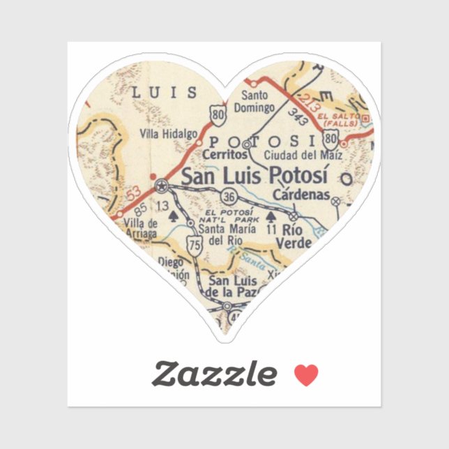 Pegatina San Luis Potosi MX (Hoja)