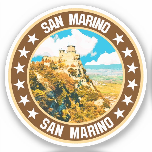 Pegatina San Marino (Anverso)