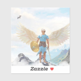 Pegatina San Miguel el Rectángulo de Protección Arcángel