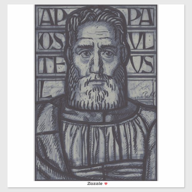 Pegatina San Pablo el Apóstol, Saúl de Tarso (Hoja)
