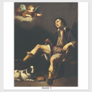 Pegatina San Roque y el Ángel de Guy François