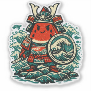 Pegatina Sandía Shogun — Guardián de los Mares