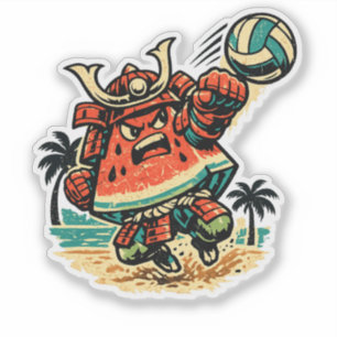 Pegatina Sandía Shogun Voleibol de Playa — Guerrero de Vera