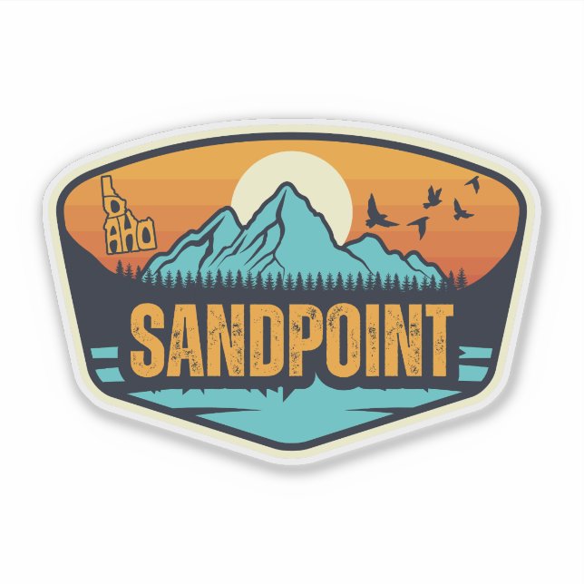 Pegatina Sandpoint, Idaho (Anverso)