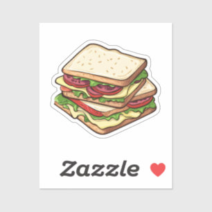 Pegatina sándwich de personalizado