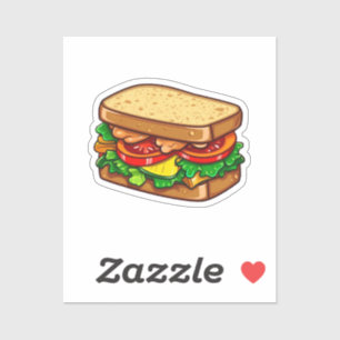 Pegatina sándwich de personalizado