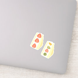 Pegatina Sándwiches De Frutas Y Postres De Crema